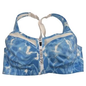 Victoria Sport Blue  White Sports Bra Size 36DD
